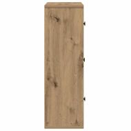 Библиотека, дъб артизан, 60x24x76,5 см, инженерно дърво