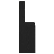 Бюро с рафтове, черно, 100x45x140 см, инженерно дърво