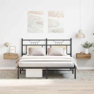 Плаващи нощни шкафчета 2 бр. дъб Artisan 40x32x15 cm