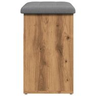 Пейка за обувки, дъб артизан, 62x32x50 см, инженерно дърво