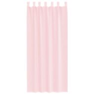 Пердета от воал с прът джобове, 2 бр, светлорозово