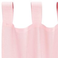 Пердета от воал с прът джобове, 2 бр, светлорозово