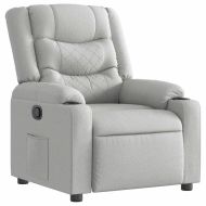 Recliner Chair Cloud Grey Fabric