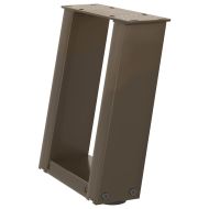 Крака за масичка за кафе, U-образни, 2 бр., естествена стомана, 30 x (30-31) см, стомана