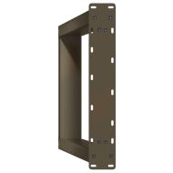 Крака за трапезна маса, U-образни, 2 бр., естествена стомана, 60 x (72-73) см, стомана