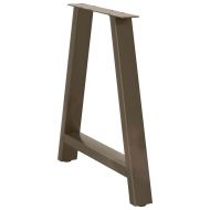 Крака за трапезарна маса, А-образни, 2 бр., 70 x (72-73) см, стомана