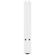 Крака за масичка за кафе, бели, 2 бр., 28 x (42-43) см, стомана