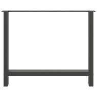 Крака за трапезна маса, антрацит, 2 бр., 100 x (72-73) см, стомана