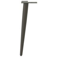 Крака за масичка за кафе, конична форма, 4 бр., антрацит, 30-31 см, стомана