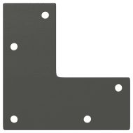 Крака за масичка за кафе, конична форма, 4 бр., антрацит, 30-31 см, стомана