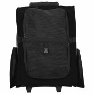 Количка за домашни любимци 3 в 1, дизайн, черна, 48x32x(57-106) см, оксфордски плат