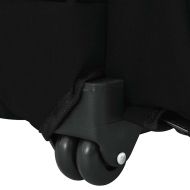 Количка за домашни любимци 3 в 1, дизайн, черна, 48x32x(57-106) см, оксфордски плат