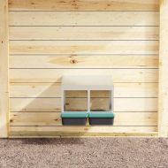 Кутия за пилета с 2 отделения, за стенен монтаж, поцинкована стомана