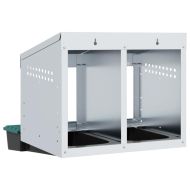 Кутия за пилета с 2 отделения, за стенен монтаж, поцинкована стомана