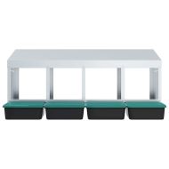 Кутия за пилета с 4 отделения, за стенен монтаж, поцинкована стомана