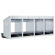 Кутия за пилета с 4 отделения, за стенен монтаж, поцинкована стомана