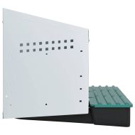 Кутия за пилета с 3 отделения, за стенен монтаж, поцинкована стомана