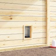 Кутия за гнездене за пилета с 1 отделение и крака, поцинкована стомана