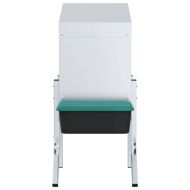 Кутия за гнездене за пилета с 1 отделение и крака, поцинкована стомана