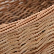 Кошница за дърва за огрев с дръжки 88x57x34 см естествена върба