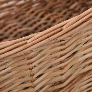 Кошница за дърва за огрев с дръжки 88x57x34 см естествена върба