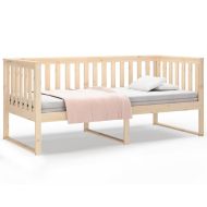 Дневно легло без матрак, 90x200 см, борово дърво масив