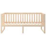 Дневно легло без матрак, 90x200 см, борово дърво масив