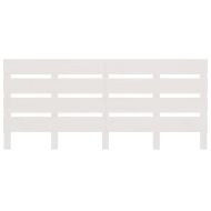 Табла за спалня, бяла, 135x3x80 см, борово дърво масив