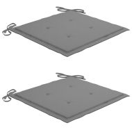 Сгъваеми градински столове, 2 бр, с възглавници, акация масив