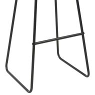 Бар табуретки, 4 бр, черни, изкуствена кожа