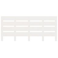 Рамка за легло без матрак, бял, 140x190 см, бор масив