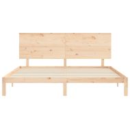 Рамка за легло без матрак 200x200 см масивна чамова дървесина
