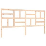 Рамка за легло без матрак 200x200 см масивна чамова дървесина