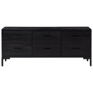 Шкаф за съхранение, черен, 110x30x45 см, бор масив