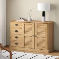 Сайдборд с чекмеджета VIGO, 113x40x75 см, бор масив