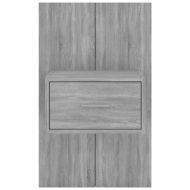 Нощни шкафчета за стенен монтаж, 2 бр, сив сонома