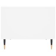 Маса за кафе, бяла, 60x50x40 см, инженерно дърво