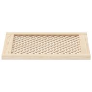 Врати за шкафове с решетен дизайн 2 бр 49,5x69 см бор масив