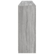 Сайдборд с LED светлини, сив сонома, 202x37x100 см