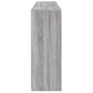 Сайдборди с LED осветление, 3 бр, сив сонома, инженерно дърво