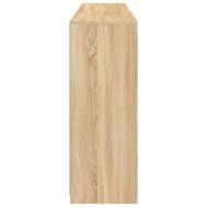 Сайдборди с LED осветление, 3 бр, дъб сонома, инженерно дърво