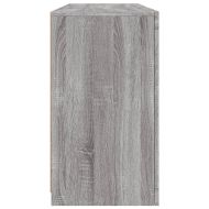 Сайдборд с LED светлини, сив сонома, 142,5x37x67 см