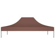 Покривало за парти шатра, 4,5x3 м, кафяво, 270 г/м²