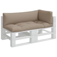 Палетни възглавници, 3 бр, таупе, текстил