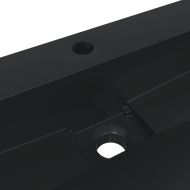 Мивка, 60x38x11 см, минерална/мраморна отливка, черен мат