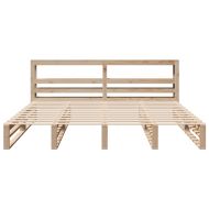 Рамка за легло без матрак 200x200 см масивна чамова дървесина