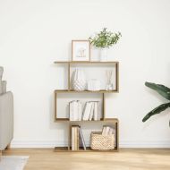 Разделител за стая / библиотека дъб артизан 3 нива 70x24x97 см