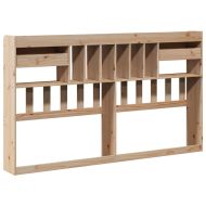 Горна табла с място за съхранение, 180 см, масивно дърво бор