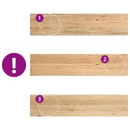 Прозоречни первази, 2 бр, 90x20x2 см, необработен масивен дъб