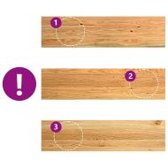 Прозоречни первази, 2 бр, светлокафяви, 100x25x2 см, дъб масив